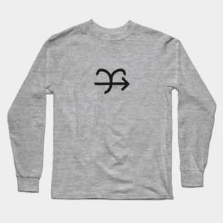 Sagittarius and Aries Double Zodiac Horoscope Signs Long Sleeve T-Shirt